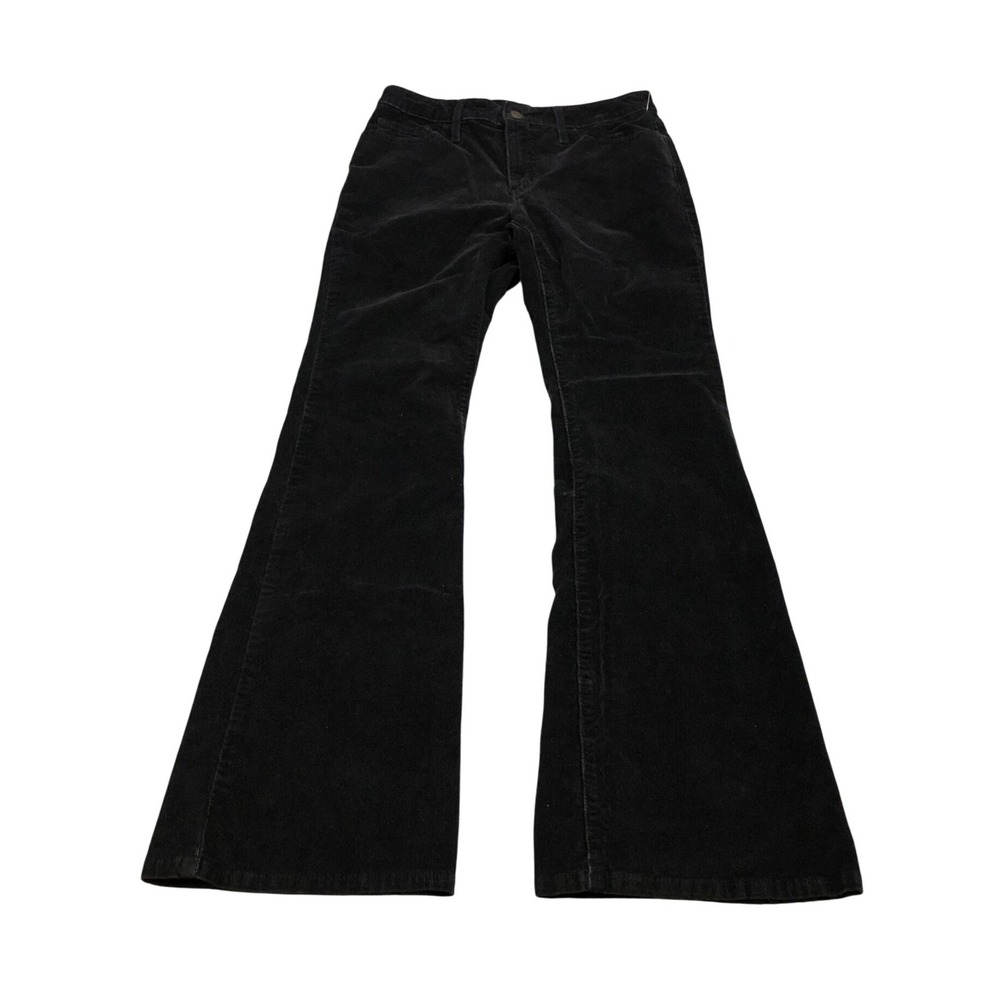 Levi's‎ 726 Flare Pants Womens 29 Black Corduroy High Rise Stretch Casual Long